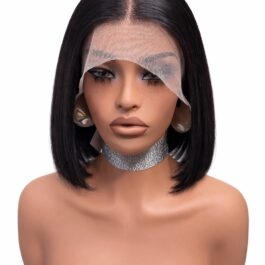 Bob Cut Wig 13×4 Front Lace Woman Hair 200% Density