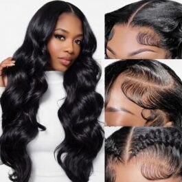 Body Wave Transparent Lace Human Hair Wig