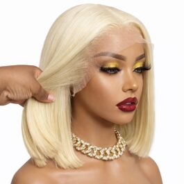 613 Blonde Wig Bob Pre Plucked