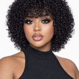 Short Curly Pixie Cut Bob Human Hair Wig